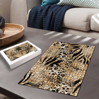 Wild Animal Skins Puzzle Zebra Tiger Leopard Mix Skin - Wonder Print Shop