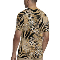 Wild Animal Skins Rugby Jersey Zebra Tiger Leopard Mix Skin - Wonder Print Shop