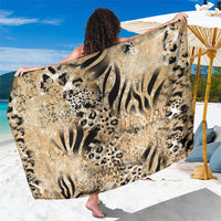 Wild Animal Skins Sarong Zebra Tiger Leopard Mix Skin - Wonder Print Shop