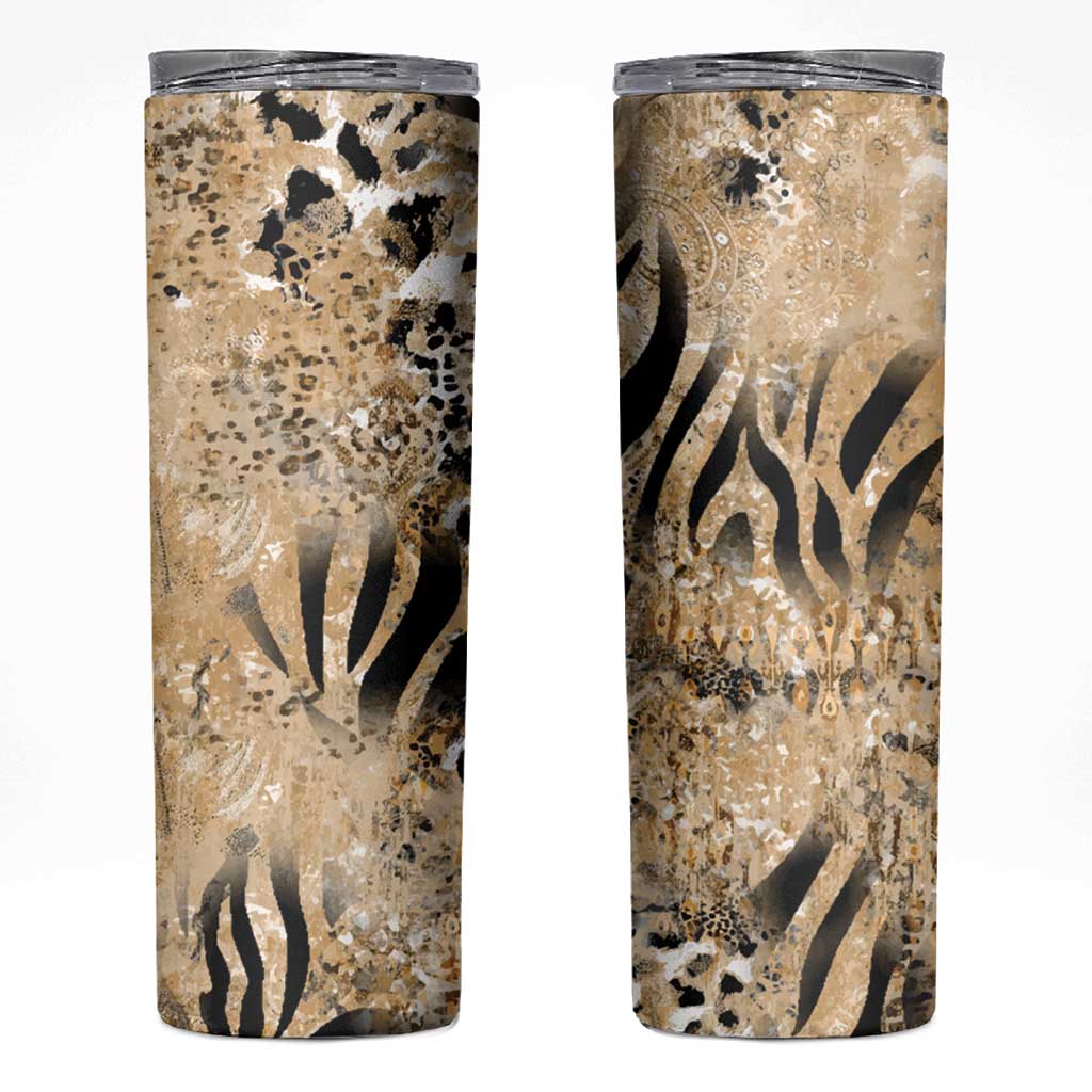 Wild Animal Skins Skinny Tumbler Zebra Tiger Leopard Mix Skin - Wonder Print Shop