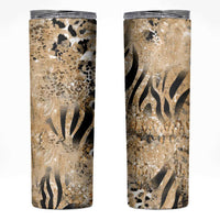 Wild Animal Skins Skinny Tumbler Zebra Tiger Leopard Mix Skin - Wonder Print Shop