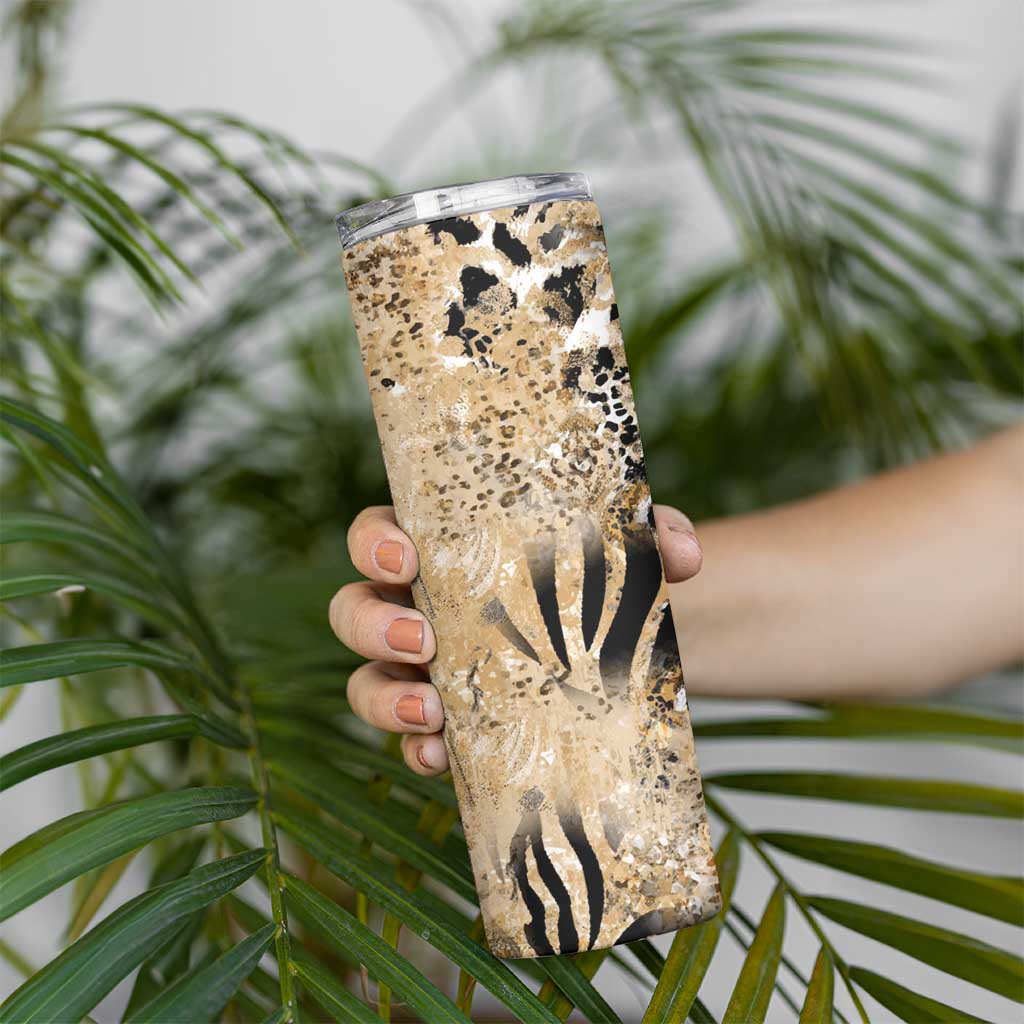 Wild Animal Skins Skinny Tumbler Zebra Tiger Leopard Mix Skin - Wonder Print Shop