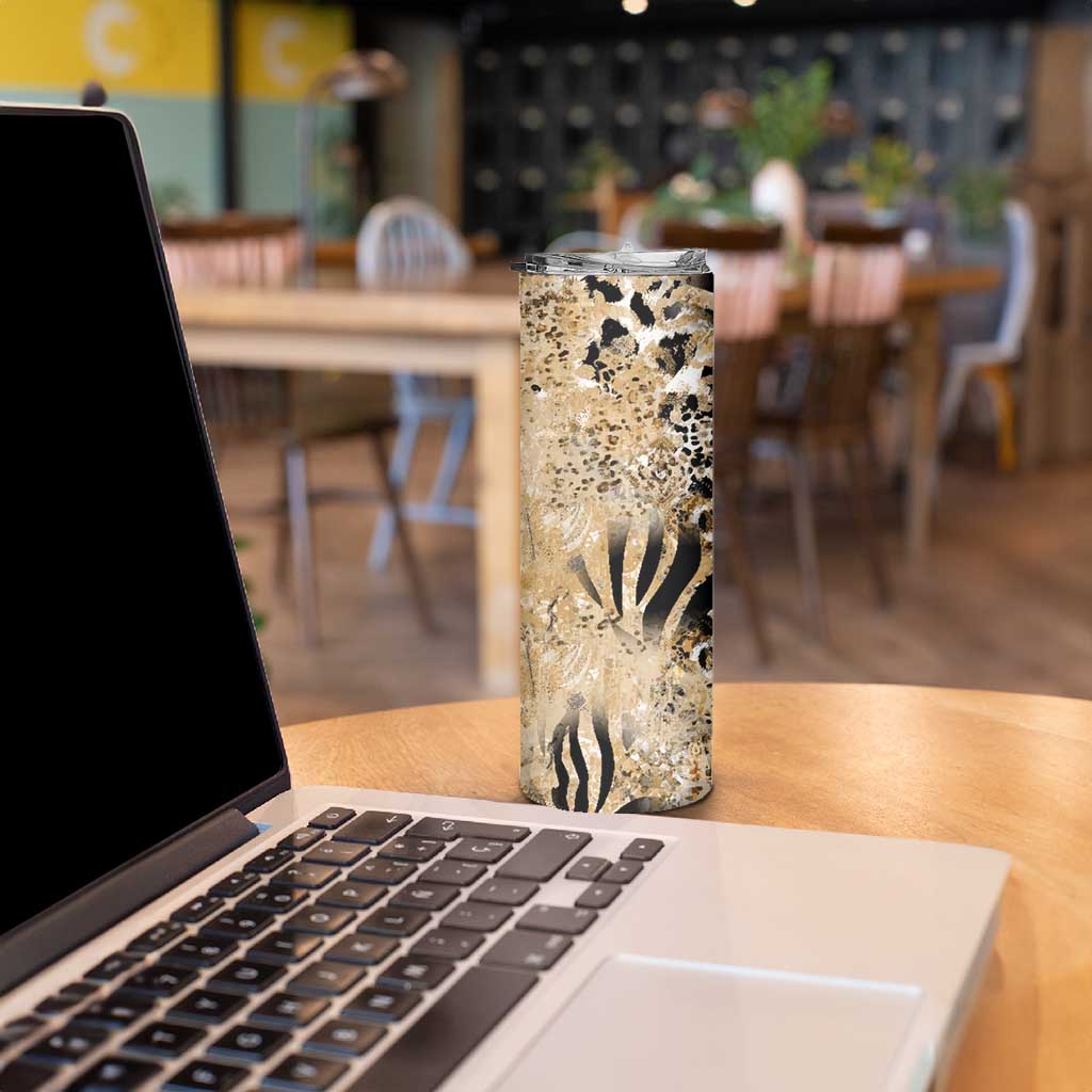 Wild Animal Skins Skinny Tumbler Zebra Tiger Leopard Mix Skin - Wonder Print Shop