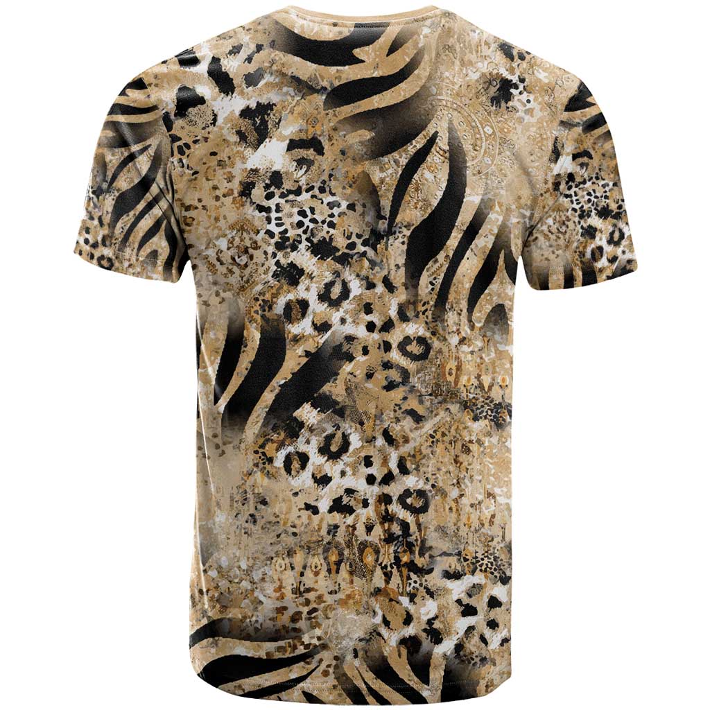 Wild Animal Skins T Shirt Zebra Tiger Leopard Mix Skin - Wonder Print Shop