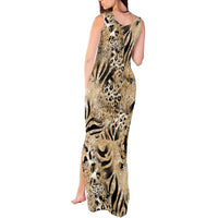 Wild Animal Skins Tank Maxi Dress Zebra Tiger Leopard Mix Skin - Wonder Print Shop