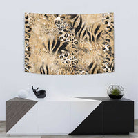 Wild Animal Skins Tapestry Zebra Tiger Leopard Mix Skin - Wonder Print Shop