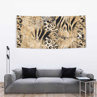Wild Animal Skins Tapestry Zebra Tiger Leopard Mix Skin - Wonder Print Shop