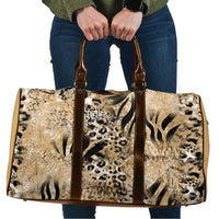 Wild Animal Skins Travel Bag Zebra Tiger Leopard Mix Skin - Wonder Print Shop