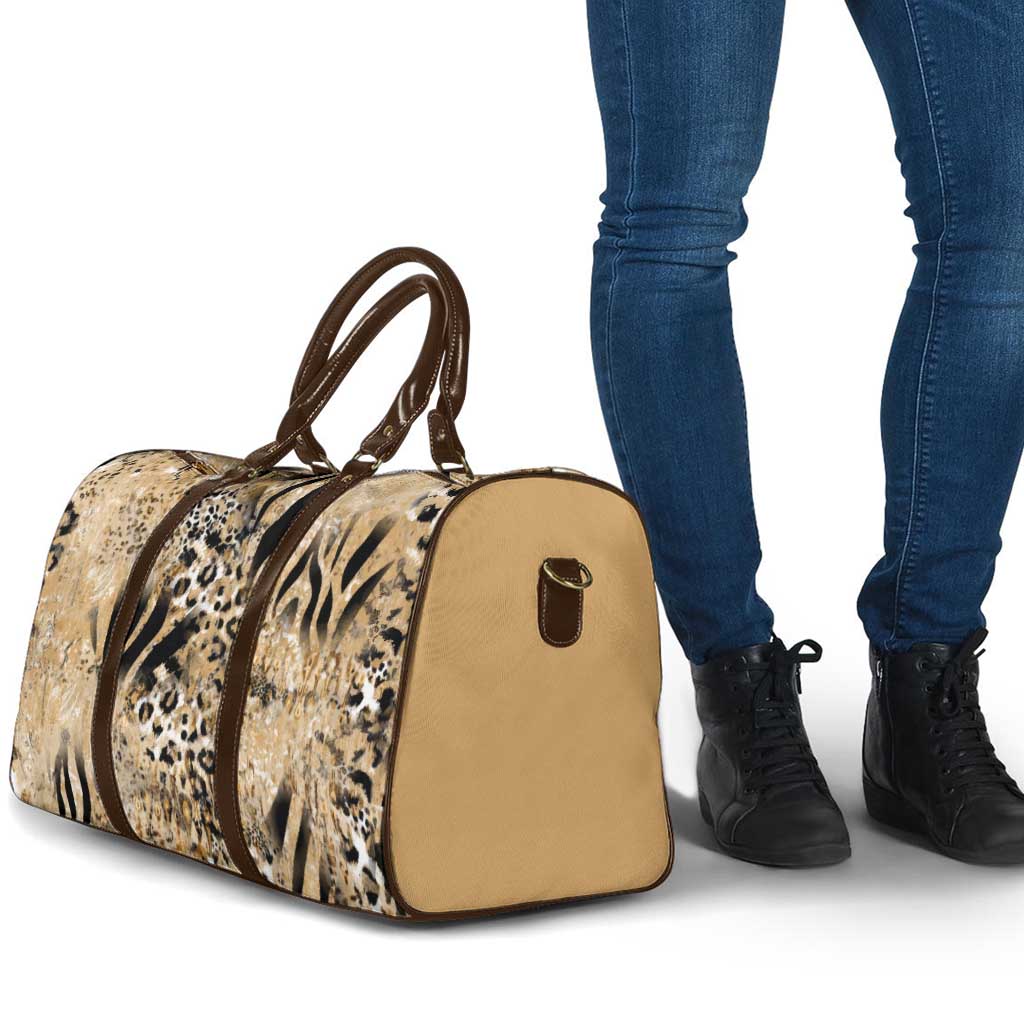 Wild Animal Skins Travel Bag Zebra Tiger Leopard Mix Skin - Wonder Print Shop