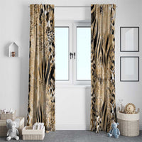 Wild Animal Skins Window Curtain Zebra Tiger Leopard Mix Skin - Wonder Print Shop