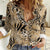 Wild Animal Skins Women Casual Shirt Zebra Tiger Leopard Mix Skin - Wonder Print Shop