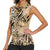 Wild Animal Skins Women Sleeveless Polo Shirt Zebra Tiger Leopard Mix Skin - Wonder Print Shop