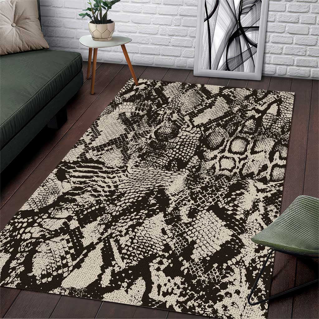 Wild Animal Skins Area Rug Snake and Crocodile Mix Skin - Wonder Print Shop