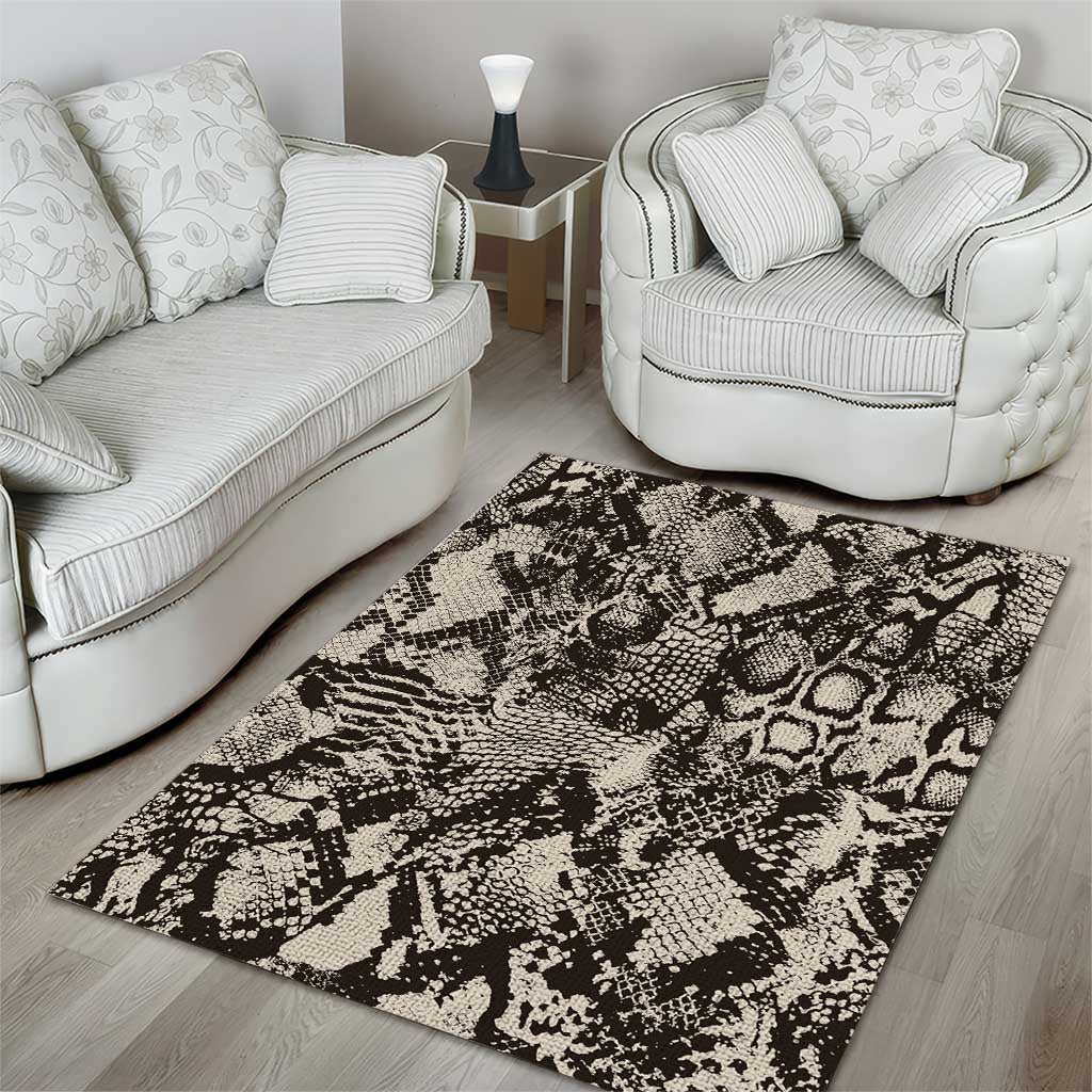 Wild Animal Skins Area Rug Snake and Crocodile Mix Skin - Wonder Print Shop