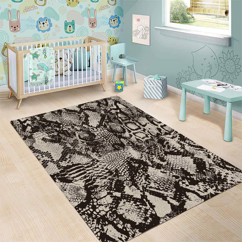 Wild Animal Skins Area Rug Snake and Crocodile Mix Skin - Wonder Print Shop