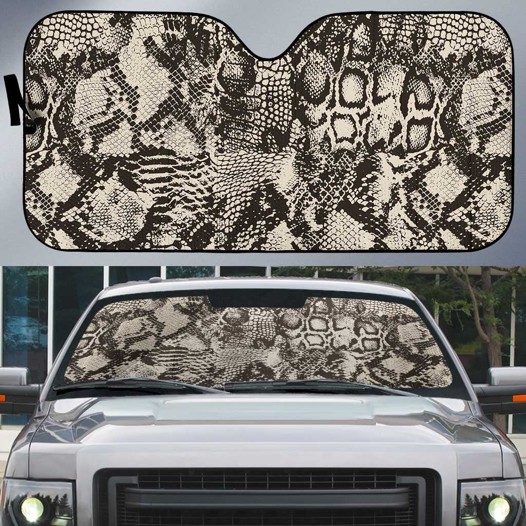 Wild Animal Skins Auto Sun Shade Snake and Crocodile Mix Skin - Wonder Print Shop