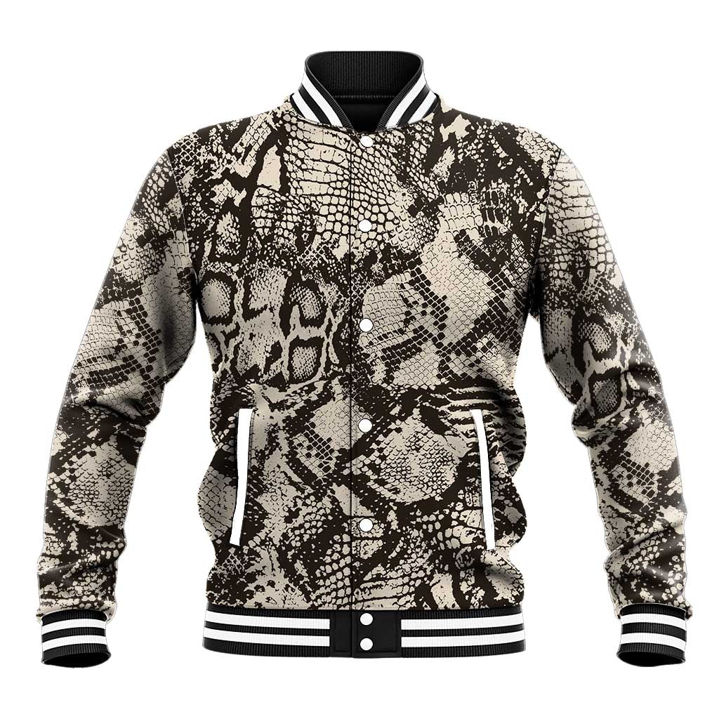 Wild Animal Skins Baseball Jacket Snake and Crocodile Mix Skin - Wonder Print Shop