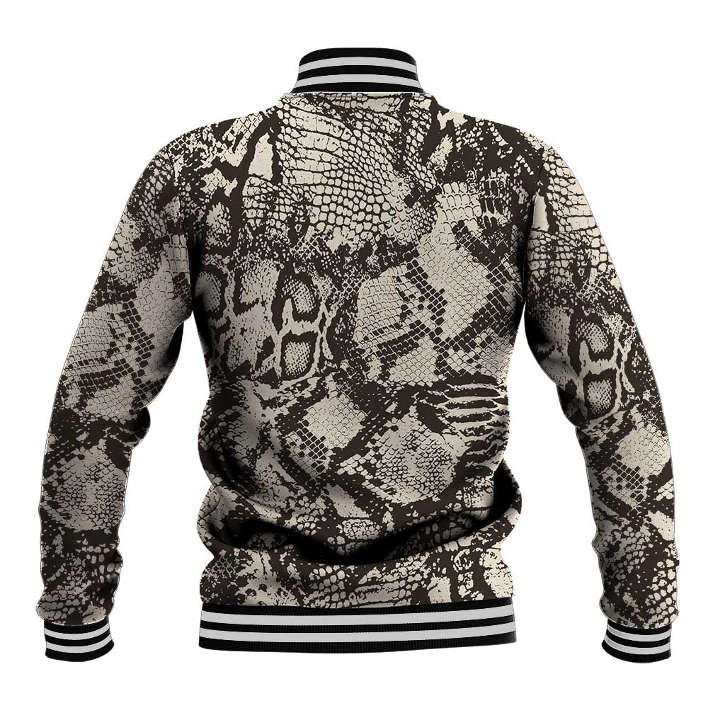Wild Animal Skins Baseball Jacket Snake and Crocodile Mix Skin - Wonder Print Shop