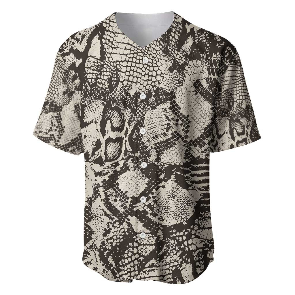 Wild Animal Skins Baseball Jersey Snake and Crocodile Mix Skin - Wonder Print Shop
