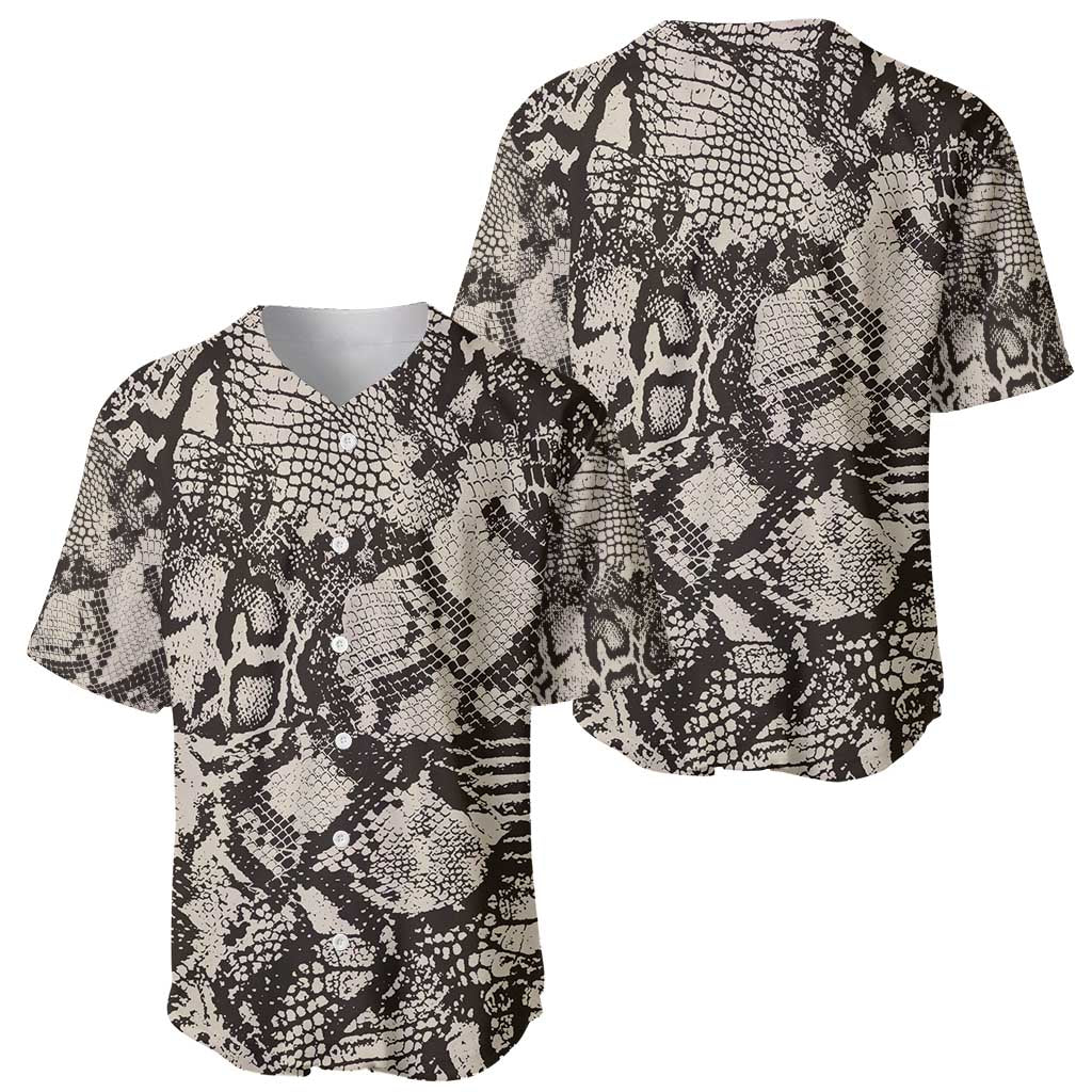 Wild Animal Skins Baseball Jersey Snake and Crocodile Mix Skin - Wonder Print Shop