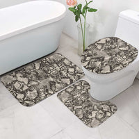 Wild Animal Skins Bathroom Set Snake and Crocodile Mix Skin - Wonder Print Shop