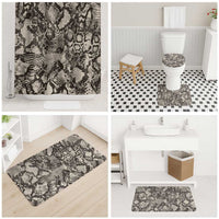 Wild Animal Skins Bathroom Set Snake and Crocodile Mix Skin - Wonder Print Shop