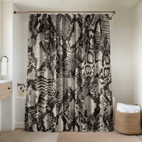 Wild Animal Skins Bathroom Set Snake and Crocodile Mix Skin - Wonder Print Shop