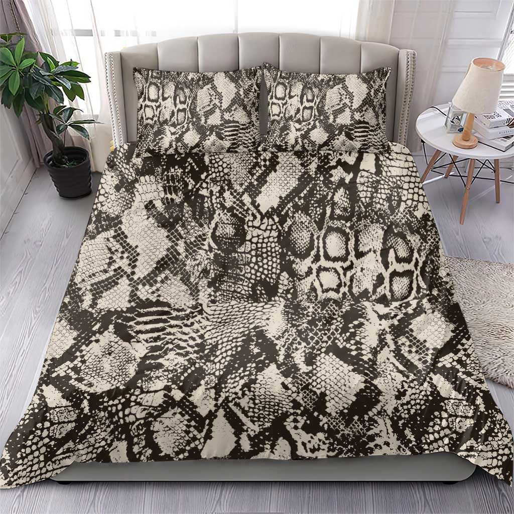 Wild Animal Skins Bedding Set Snake and Crocodile Mix Skin - Wonder Print Shop
