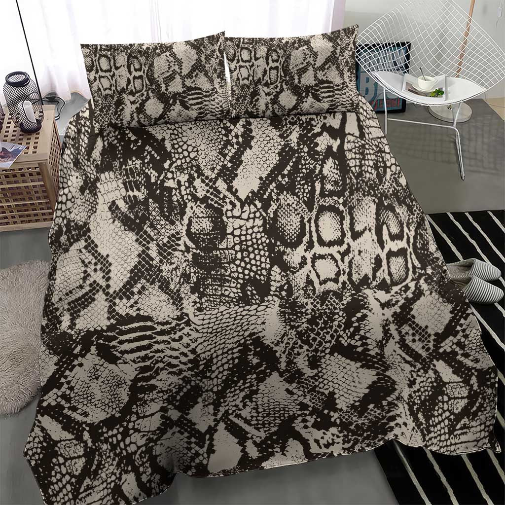 Wild Animal Skins Bedding Set Snake and Crocodile Mix Skin - Wonder Print Shop