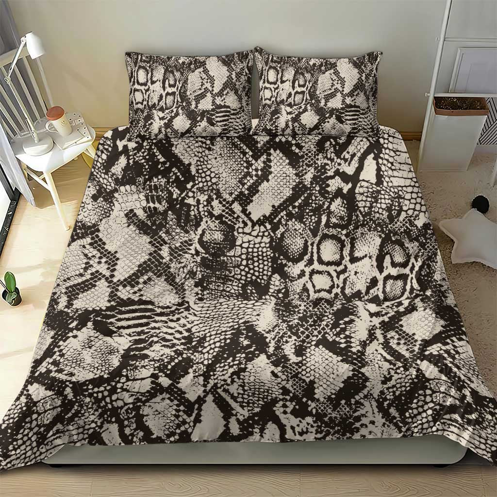 Wild Animal Skins Bedding Set Snake and Crocodile Mix Skin - Wonder Print Shop