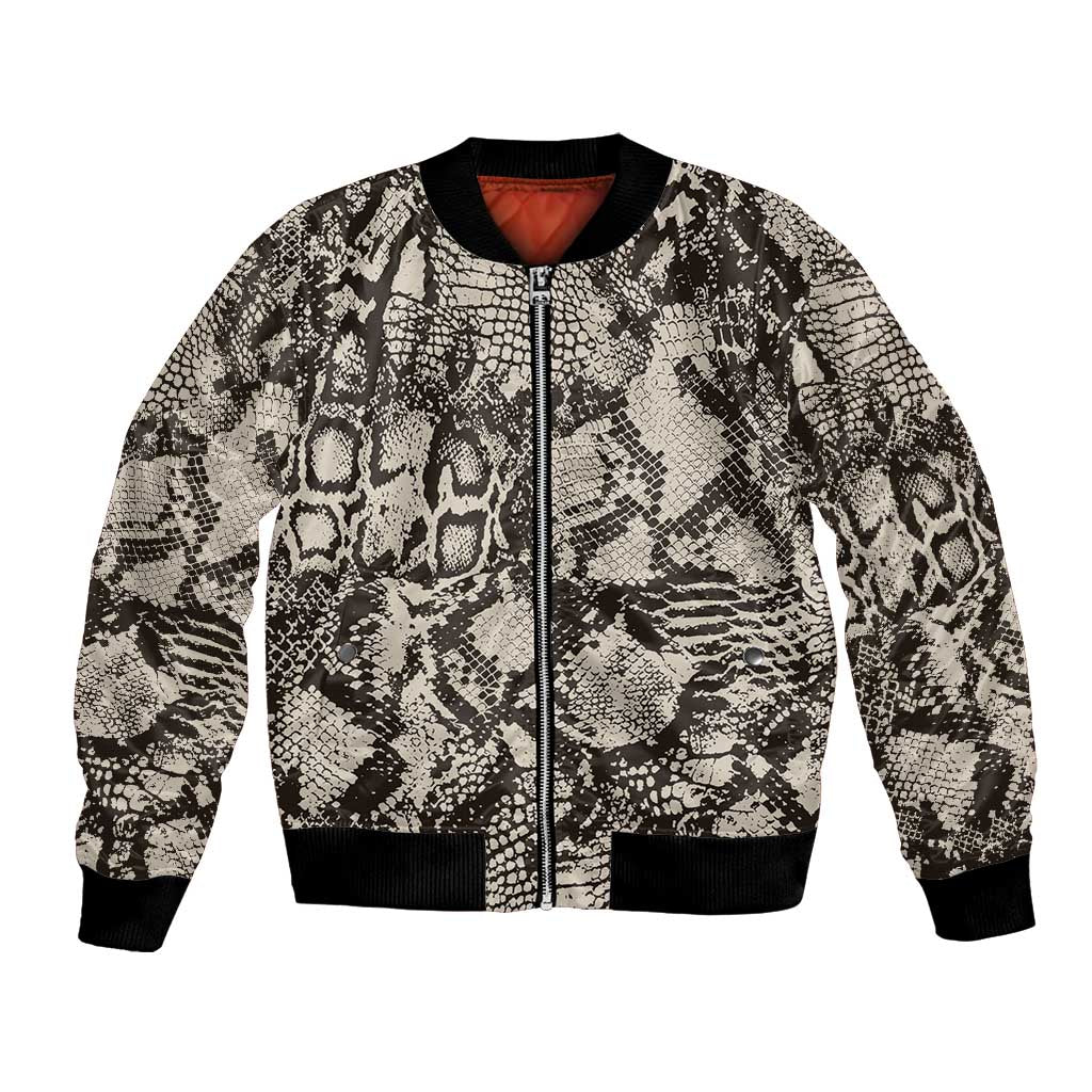 Wild Animal Skins Bomber Jacket Snake and Crocodile Mix Skin - Wonder Print Shop