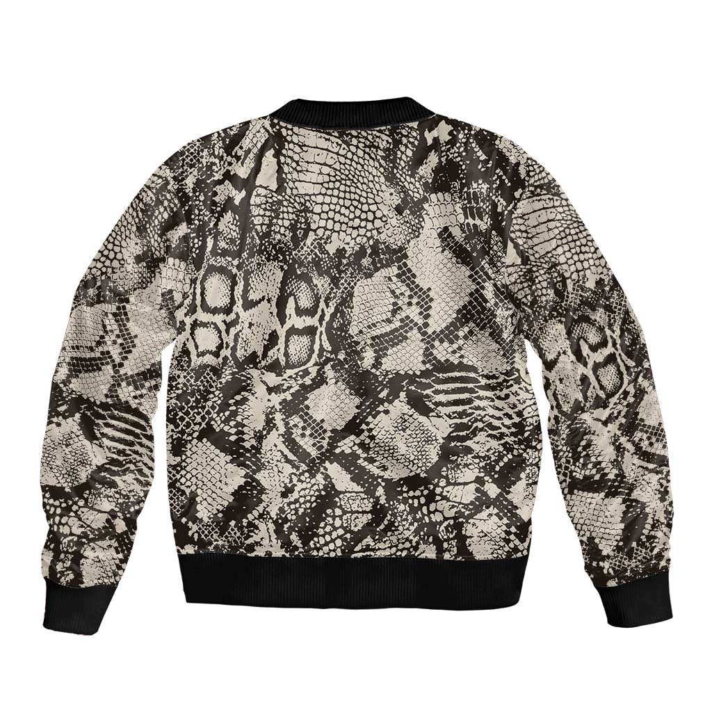 Wild Animal Skins Bomber Jacket Snake and Crocodile Mix Skin - Wonder Print Shop