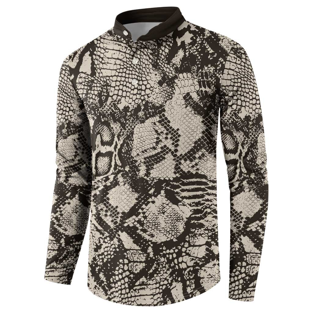 Wild Animal Skins Button Sweatshirt Snake and Crocodile Mix Skin - Wonder Print Shop