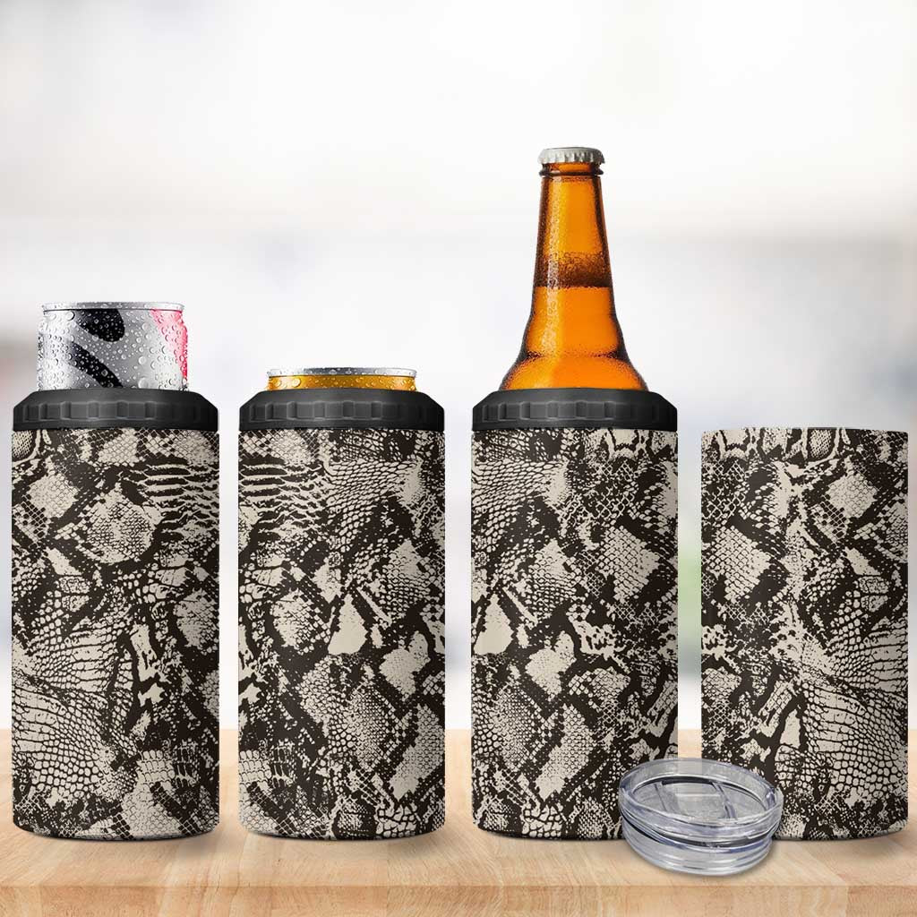 Wild Animal Skins 4 in 1 Can Cooler Tumbler Snake and Crocodile Mix Skin - Wonder Print Shop
