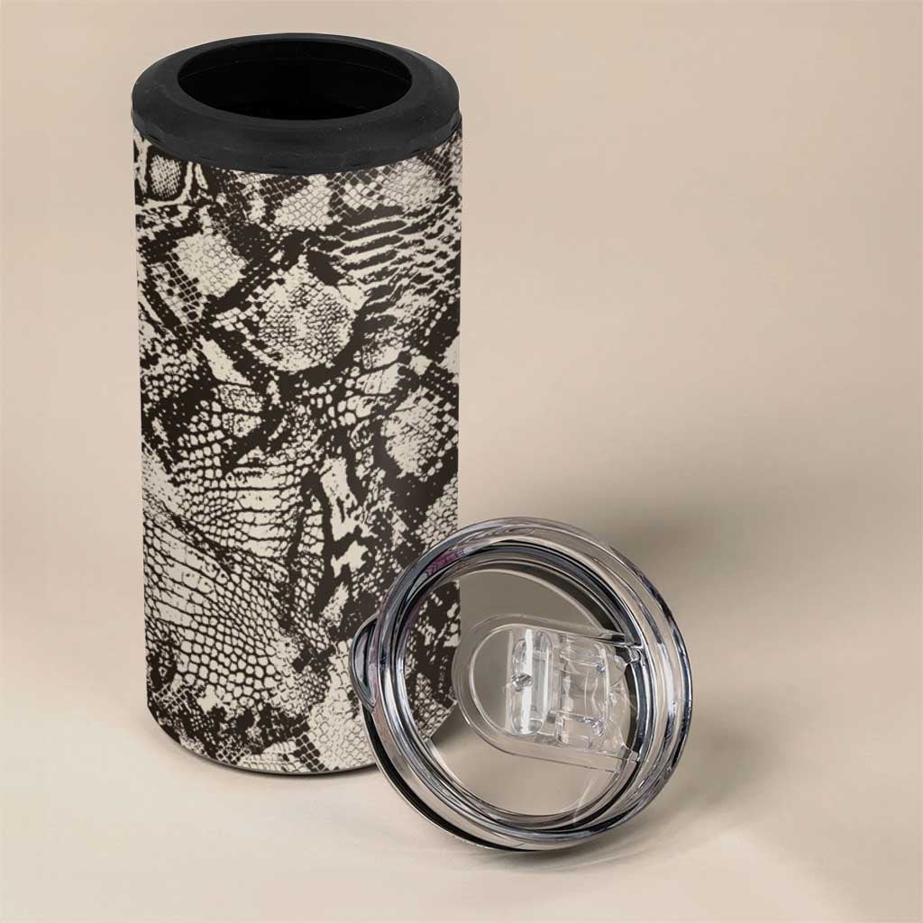 Wild Animal Skins 4 in 1 Can Cooler Tumbler Snake and Crocodile Mix Skin - Wonder Print Shop