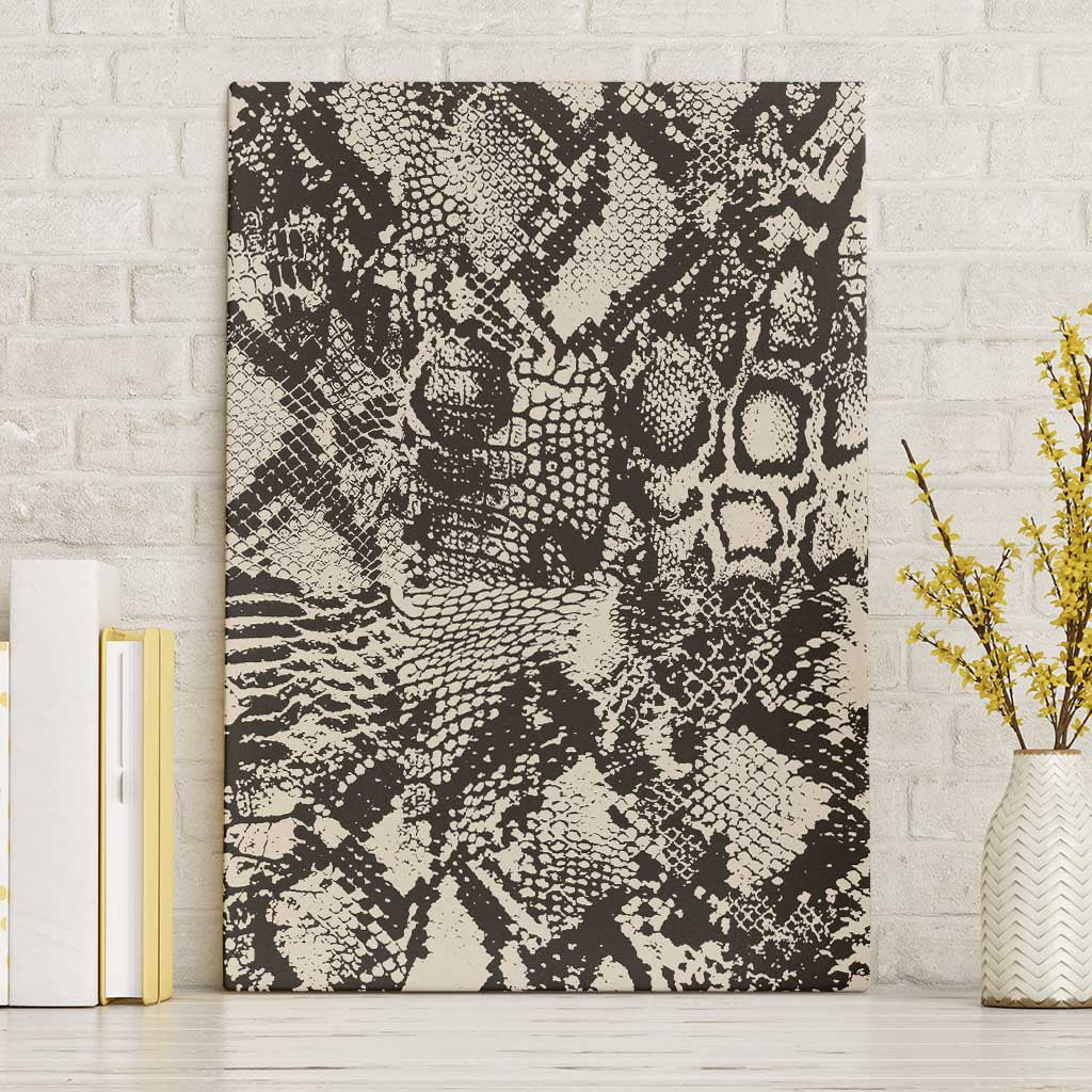 Wild Animal Skins Canvas Wall Art Snake and Crocodile Mix Skin - Wonder Print Shop