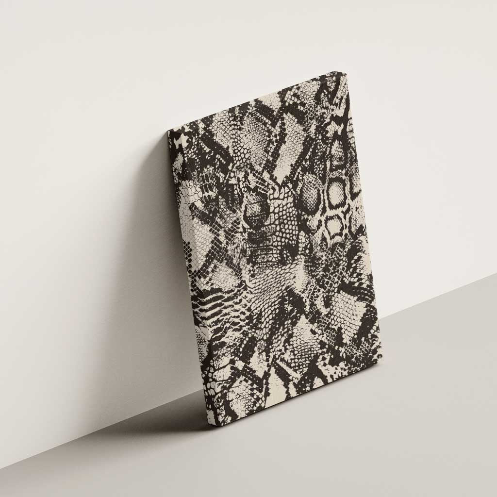 Wild Animal Skins Canvas Wall Art Snake and Crocodile Mix Skin - Wonder Print Shop
