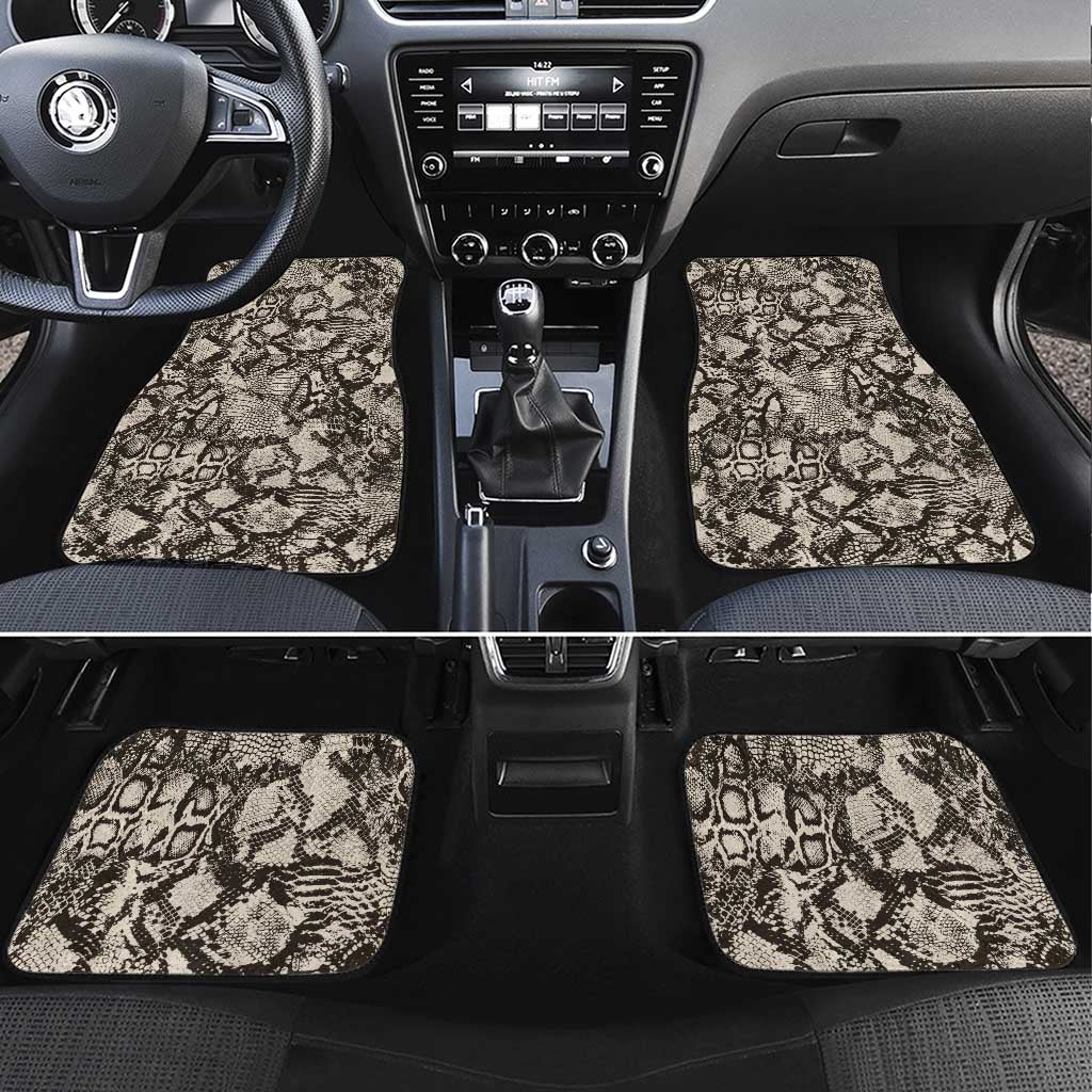Wild Animal Skins Car Mats Snake and Crocodile Mix Skin - Wonder Print Shop