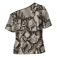 Wild Animal Skins Cross Shoulder Shirt Snake and Crocodile Mix Skin - Wonder Print Shop