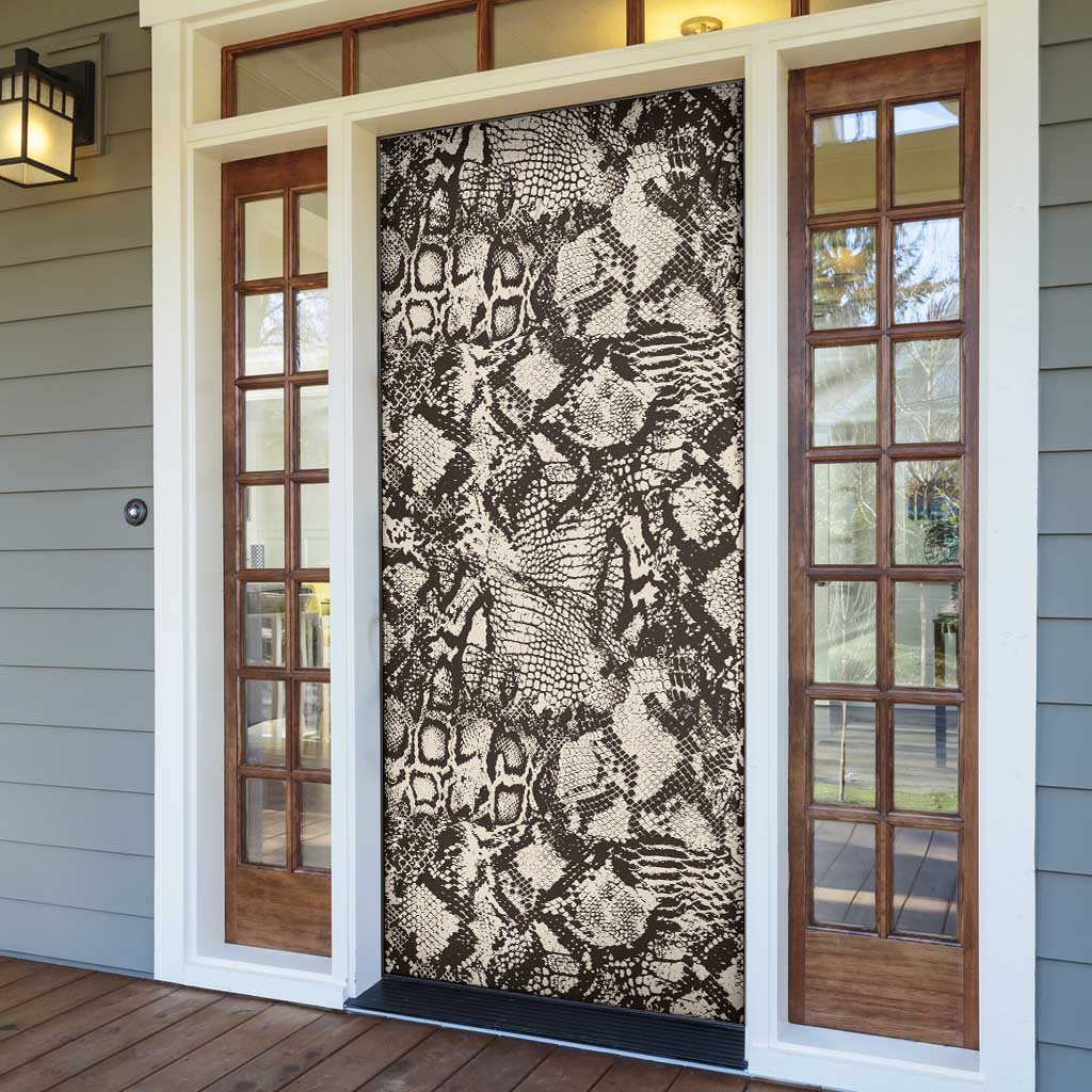 Wild Animal Skins Door Cover Snake and Crocodile Mix Skin - Wonder Print Shop
