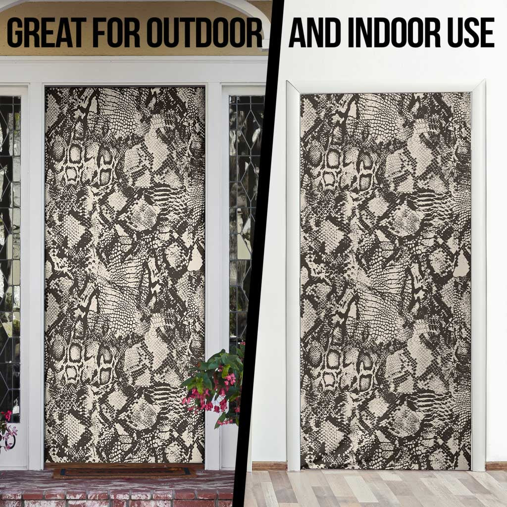 Wild Animal Skins Door Cover Snake and Crocodile Mix Skin - Wonder Print Shop