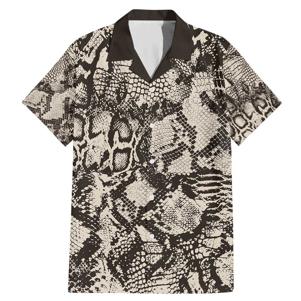 Wild Animal Skins Family Matching Mermaid Dress and Hawaiian Shirt Snake and Crocodile Mix Skin - Wonder Print Shop