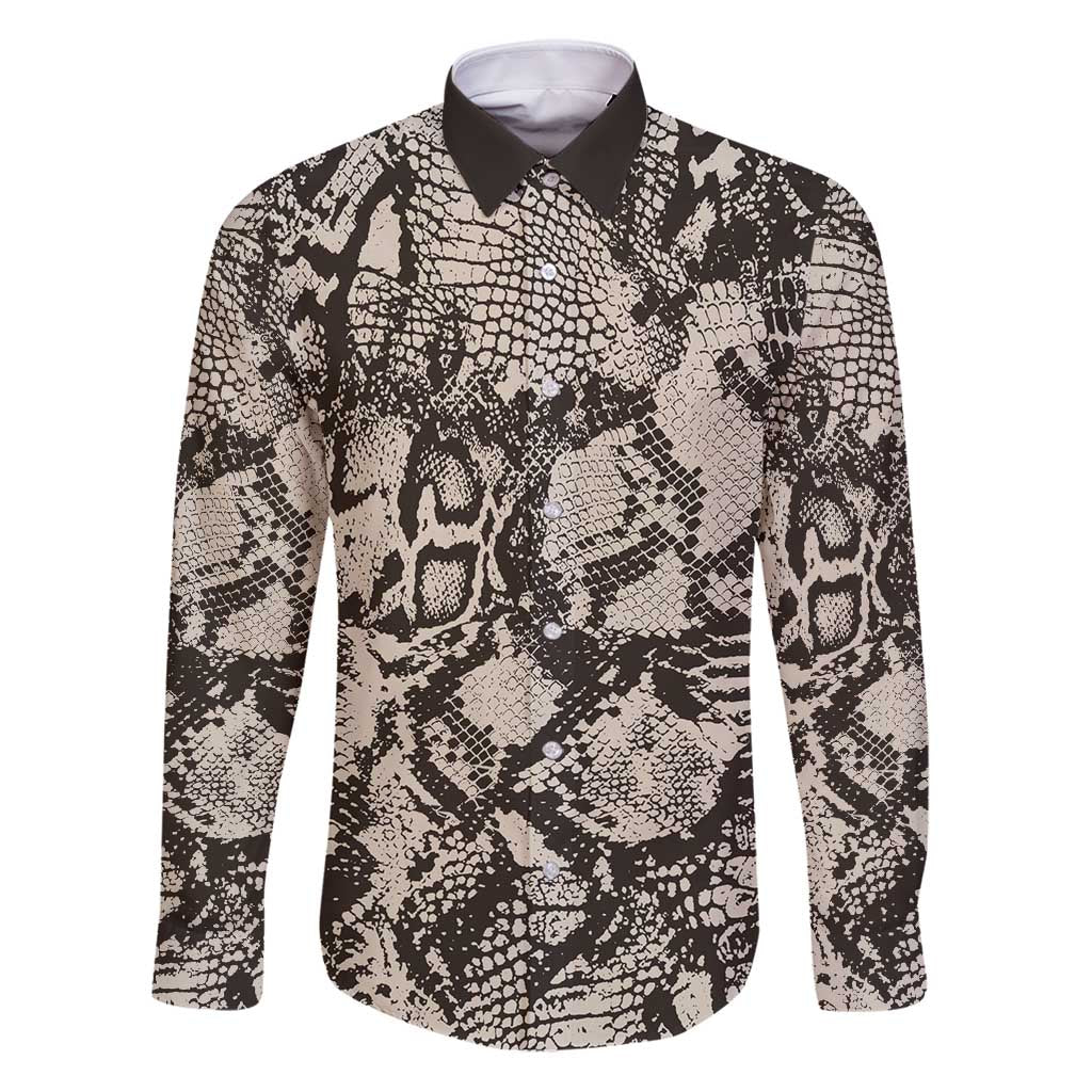 Wild Animal Skins Family Matching Puletasi and Hawaiian Shirt Snake and Crocodile Mix Skin - Wonder Print Shop