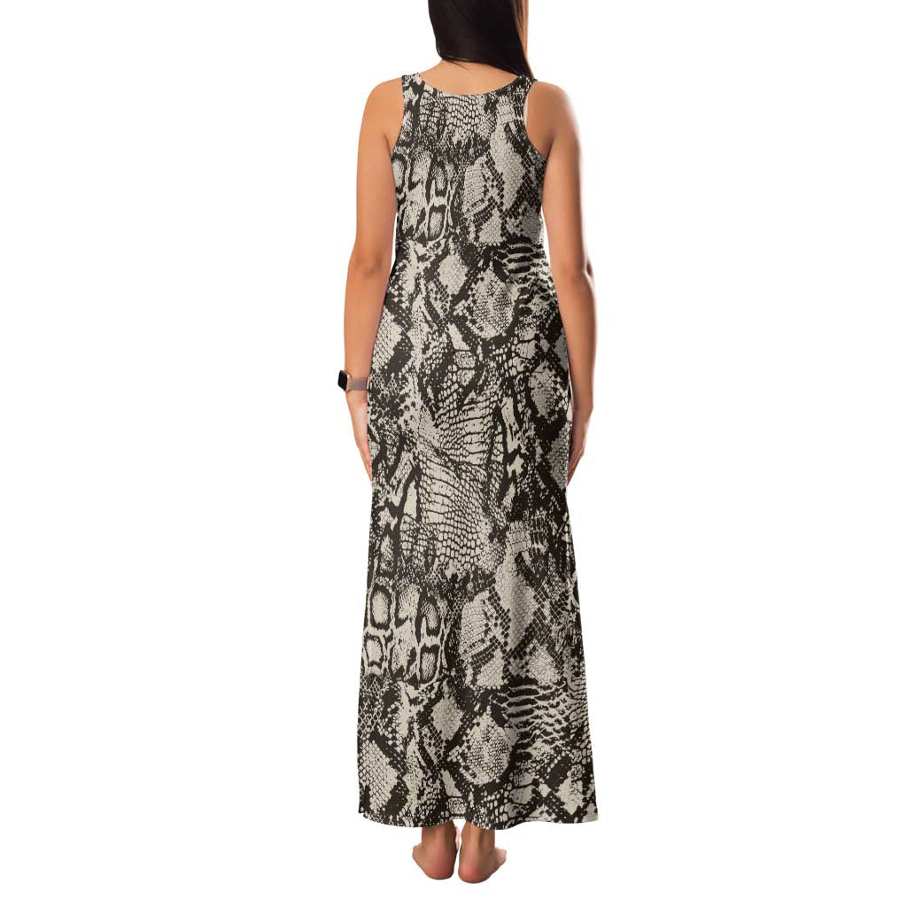 Wild Animal Skins Family Matching Tank Maxi Dress and Hawaiian Shirt Snake and Crocodile Mix Skin - Wonder Print Shop