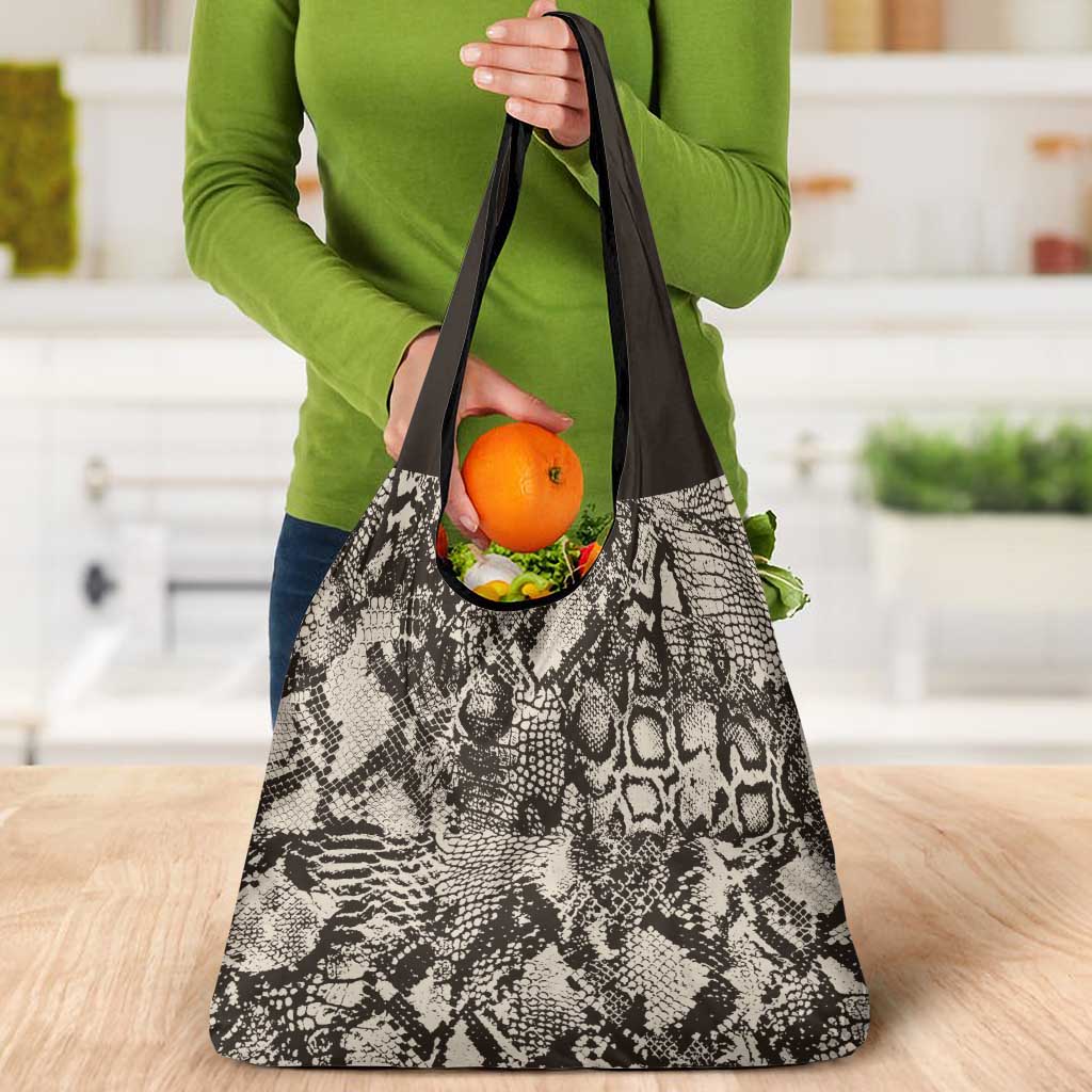 Wild Animal Skins Grocery Bag Snake and Crocodile Mix Skin - Wonder Print Shop
