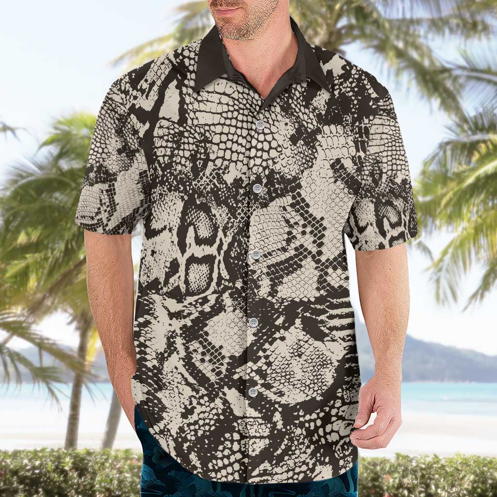 Wild Animal Skins Hawaiian Shirt Snake and Crocodile Mix Skin - Wonder Print Shop