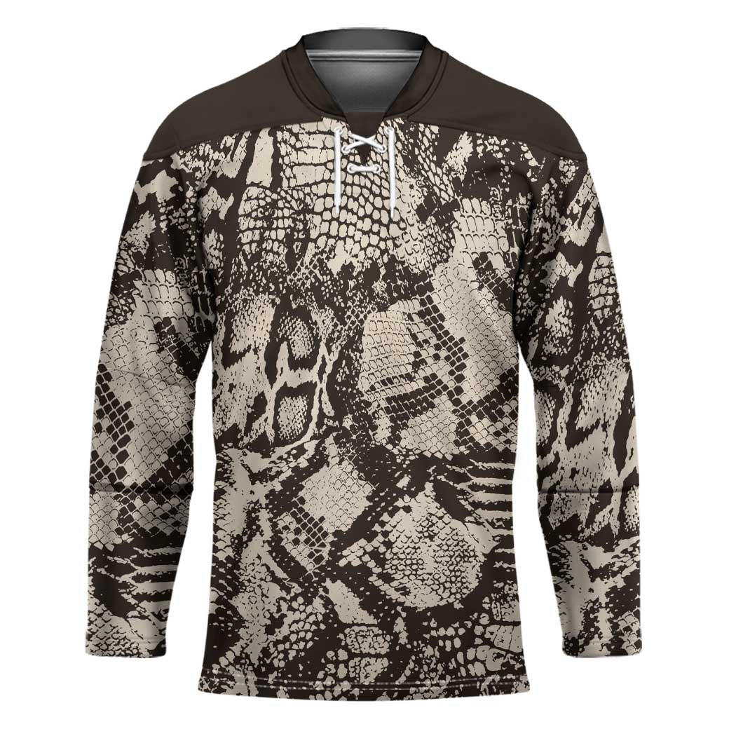 Wild Animal Skins Hockey Jersey Snake and Crocodile Mix Skin - Wonder Print Shop