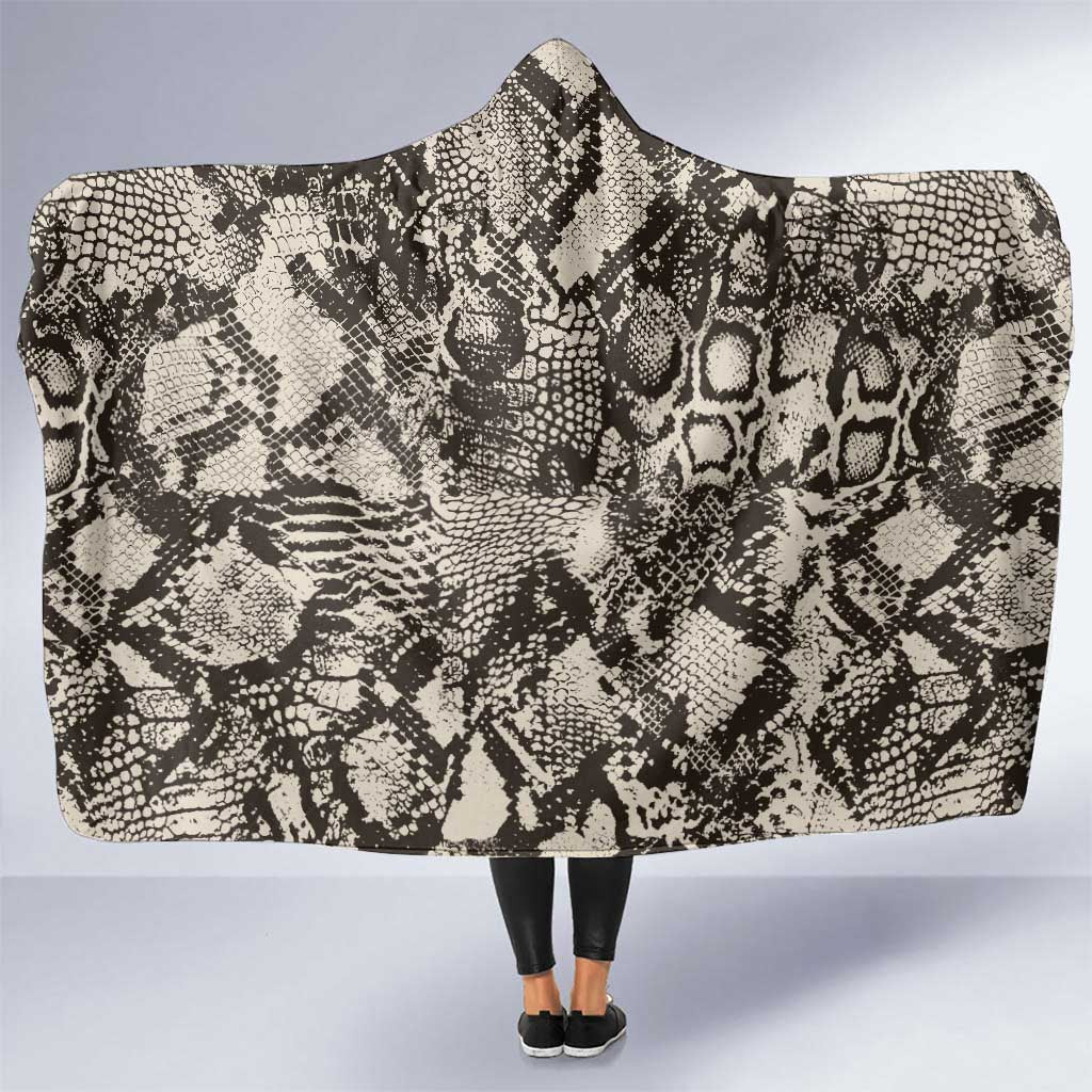 Wild Animal Skins Hooded Blanket Snake and Crocodile Mix Skin - Wonder Print Shop