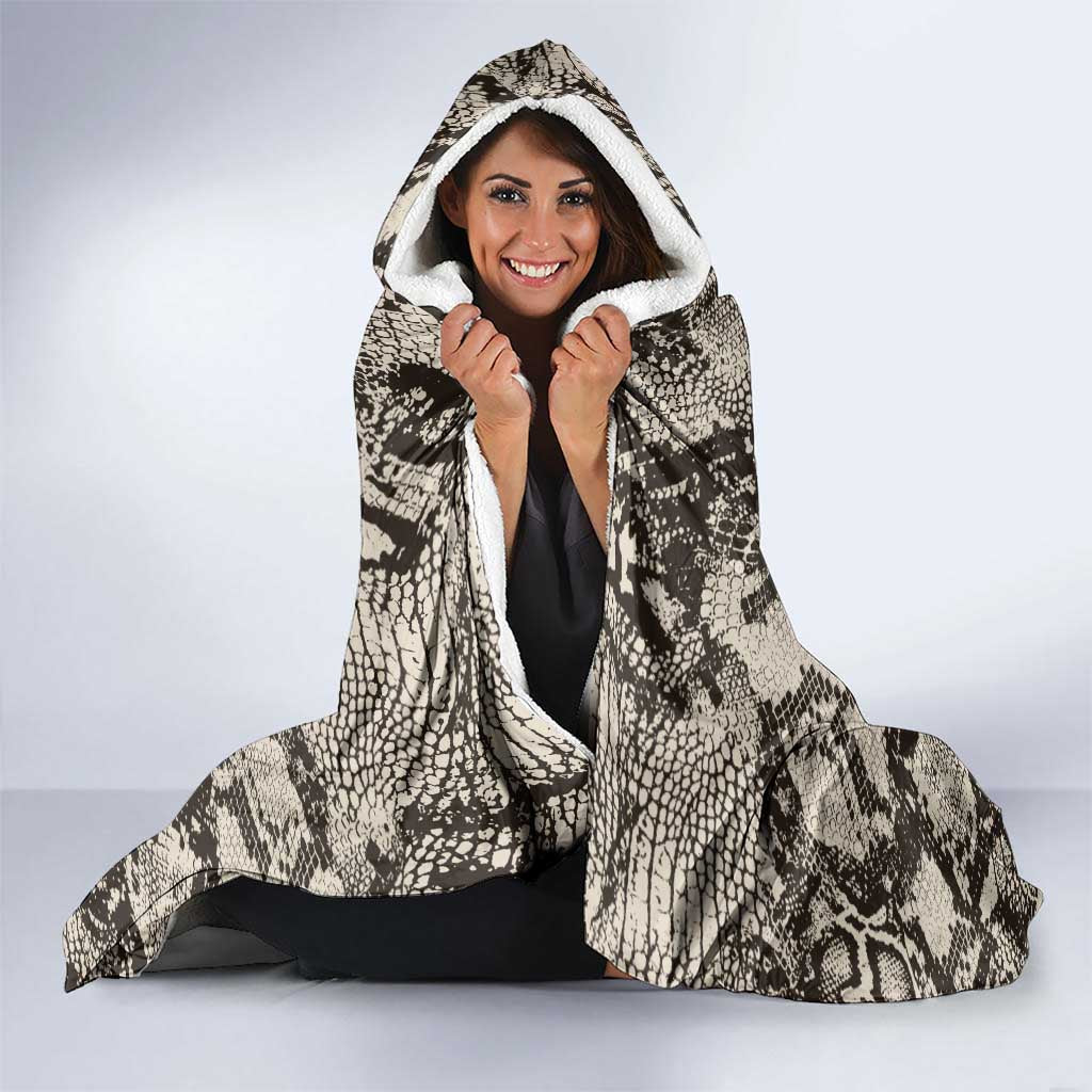 Wild Animal Skins Hooded Blanket Snake and Crocodile Mix Skin - Wonder Print Shop
