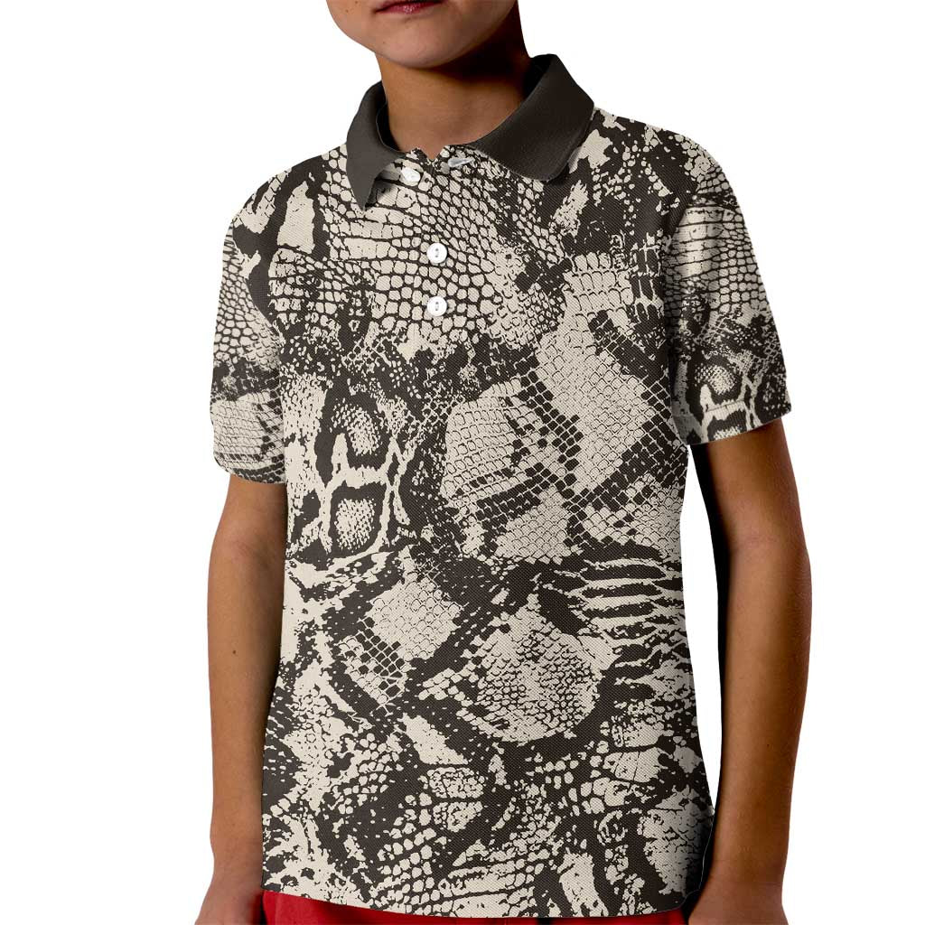Wild Animal Skins Kid Polo Shirt Snake and Crocodile Mix Skin - Wonder Print Shop